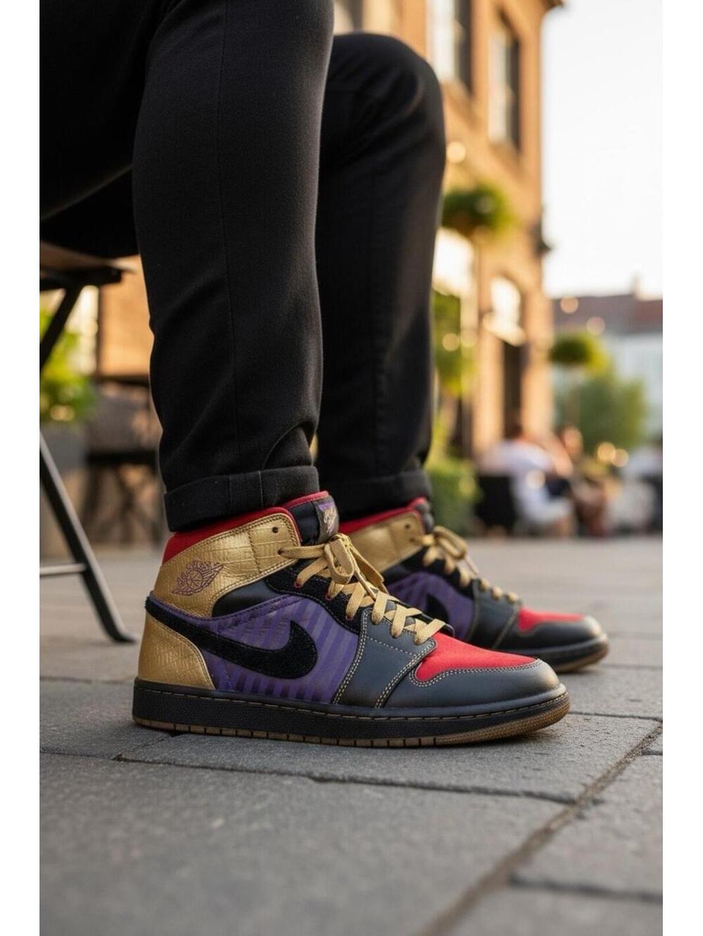 Air Jordan 1 Retro Leroy Smith 386186-071 Men's High Top Sneaker Size 12